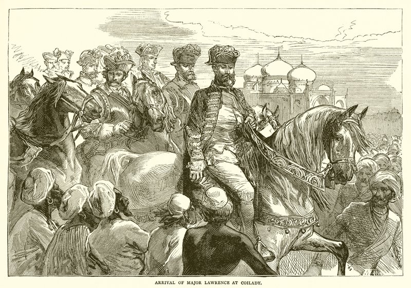 Arrivée du major Lawrence à Coilady (1753) - English School