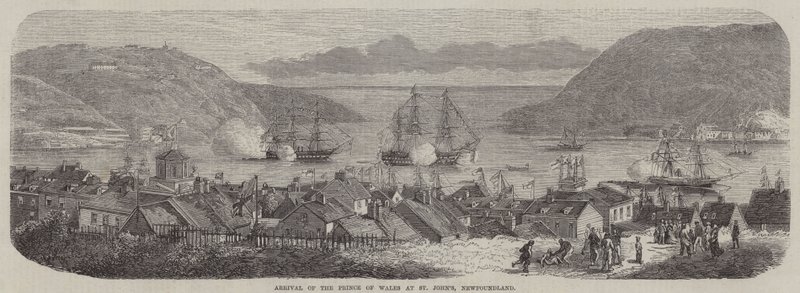 Arrivée du Prince de Galles à St John
