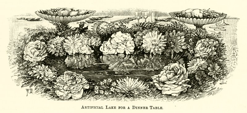 Lac artificiel pour une table d