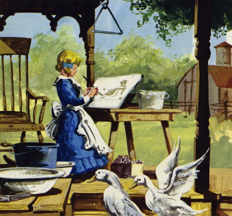 Enfant, Anna Mary Robertson aimait peindre - English School