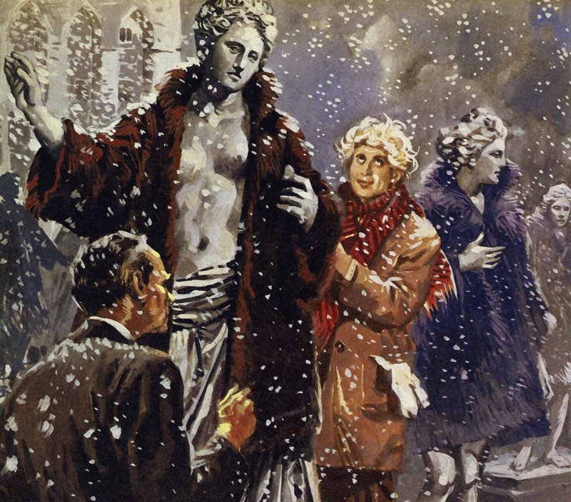 Pour plaisanter, Harpo a habillé des statues de manteaux de fourrure quand il a vu qu