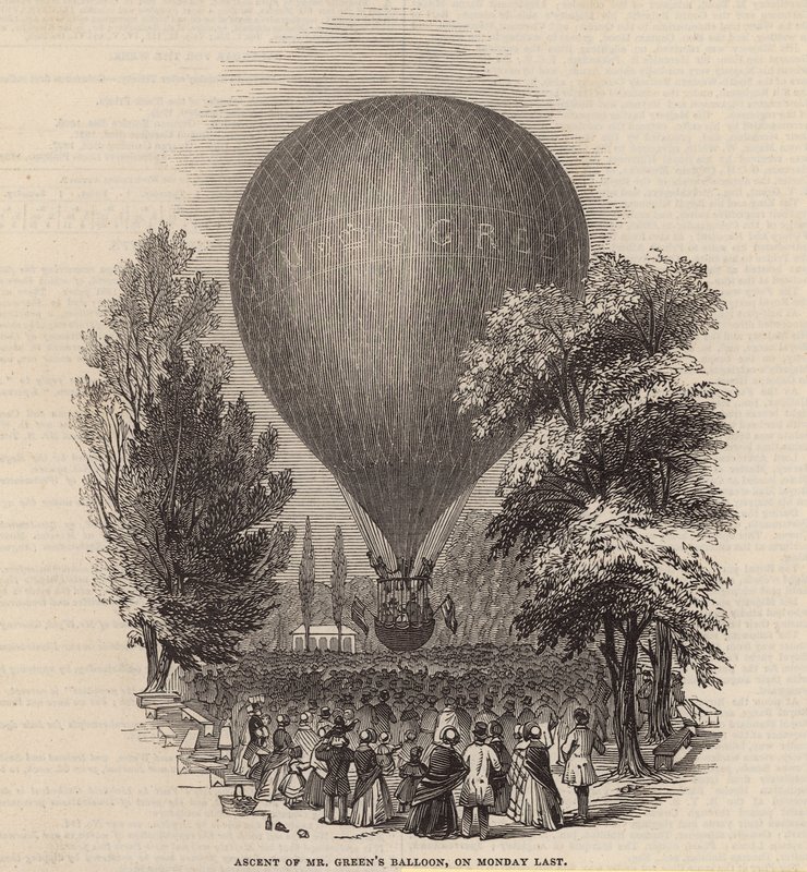 Ascension du ballon de M. Green, lundi dernier - English School