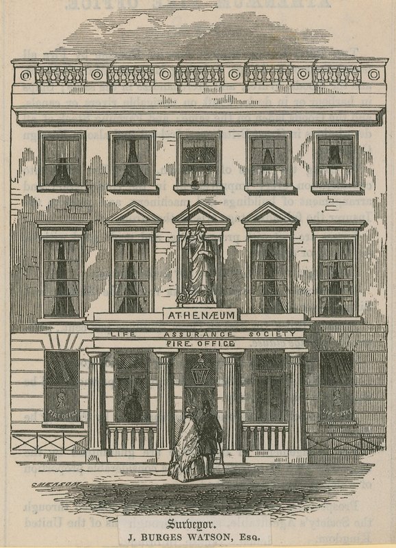 Athenaeum Life Assurance Society, Fire Office, Londres - English School