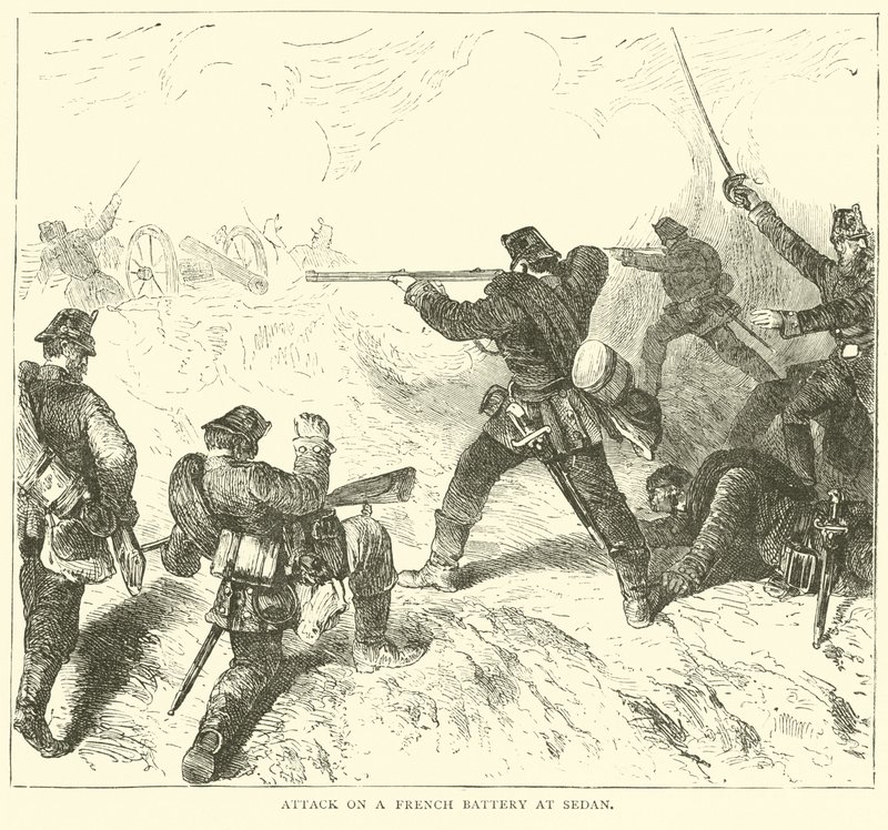 Attaque sur une batterie française à Sedan, septembre 1870 - English School