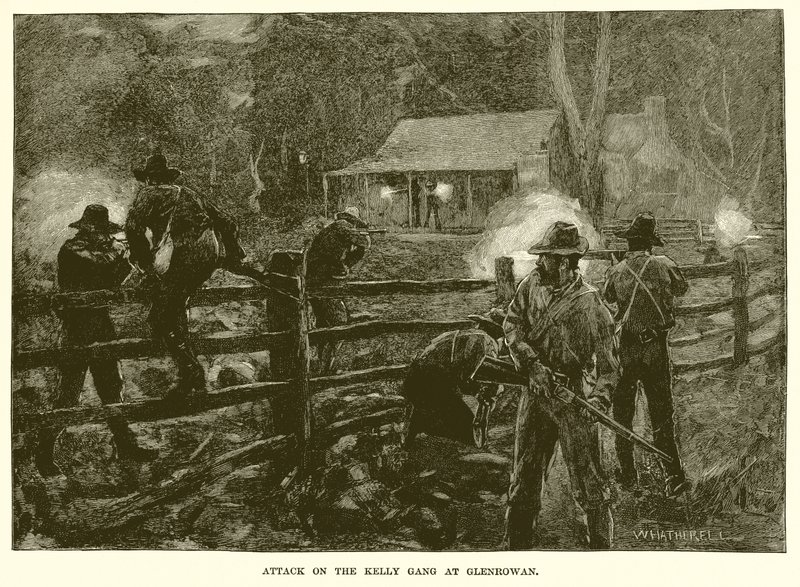 Attaque sur le gang Kelly à Glenrowan - English School