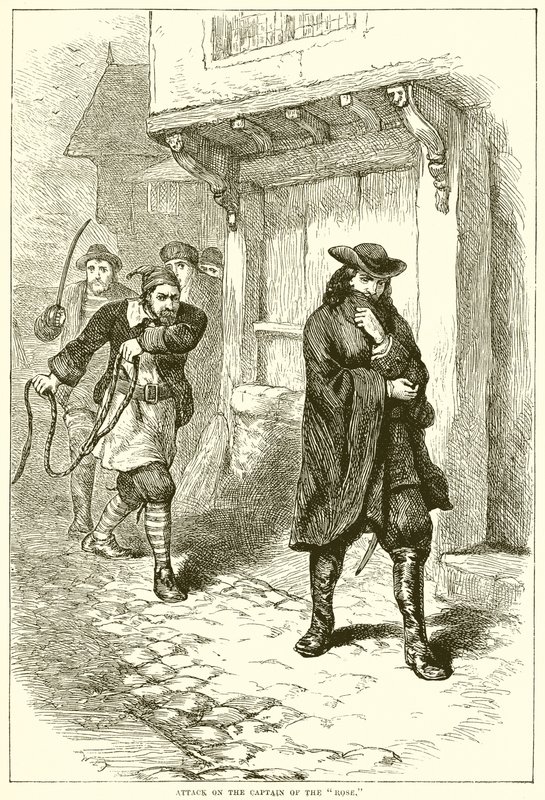 Attaque sur le capitaine de la Rose - English School