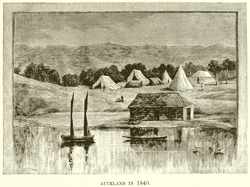 Auckland en 1840 - English School
