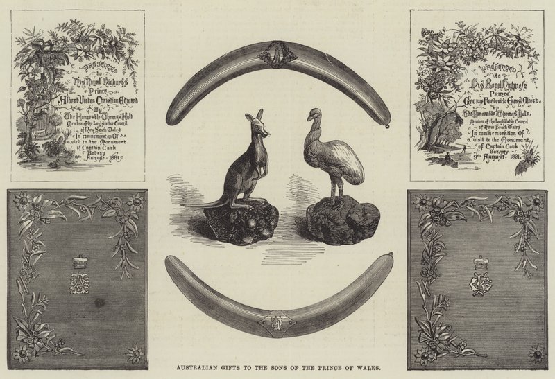 Cadeaux australiens aux fils du prince de Galles - English School