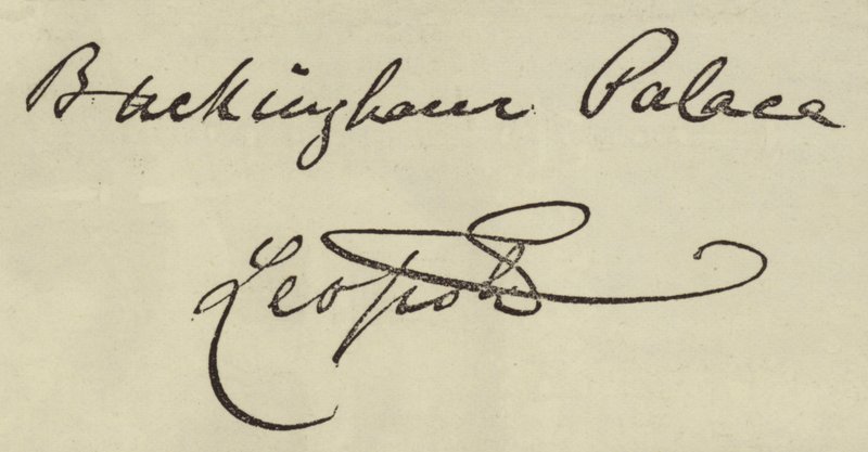 Autographe du duc d