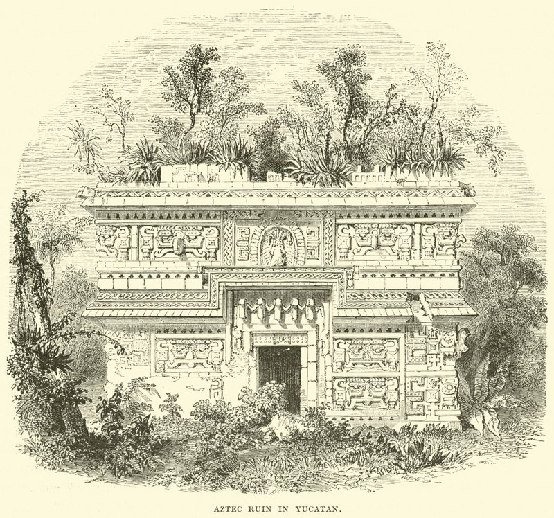 Ruin Aztec au Yucatan - English School