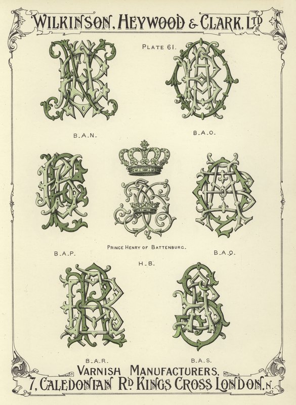 BAN, BAO, BAP, Prince Henry de Battenburg, HB, BAQ, BAR, BAS - English School