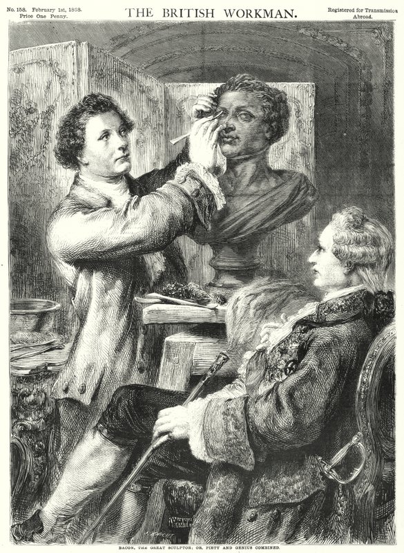 Bacon, le Grand Sculpteur; ou, Piété et Génie combinés - English School