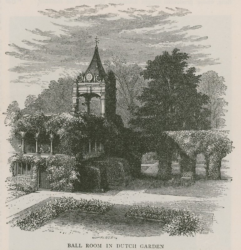Salle de bal dans le jardin hollandais, Holland House - English School