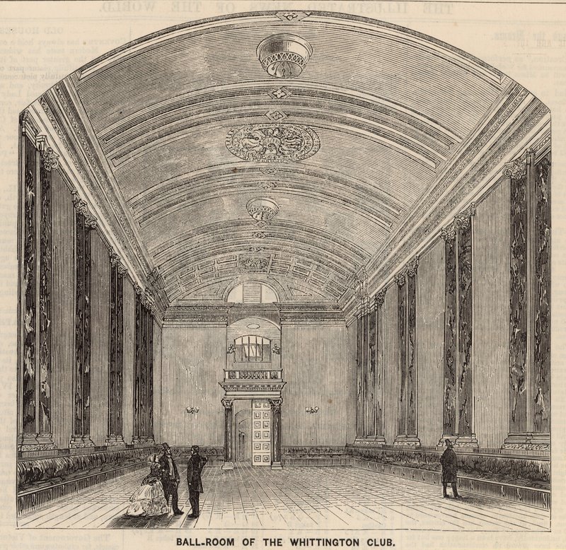 Salle de bal du Whittington Club, Londres - English School