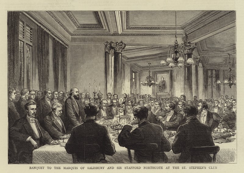 Banquet au Marquis de Salisbury et à Sir Stafford Northcote au St Stephen