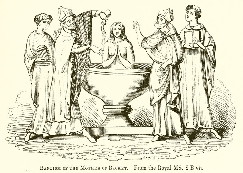 Baptême de la mère de Becket - English School