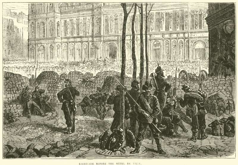 Barricade devant l