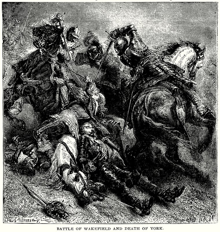 Bataille de Wakefield et mort de York - English School