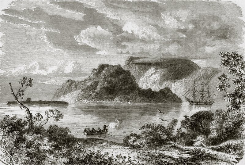 Baie de Manevai, île de Vanikoro - English School