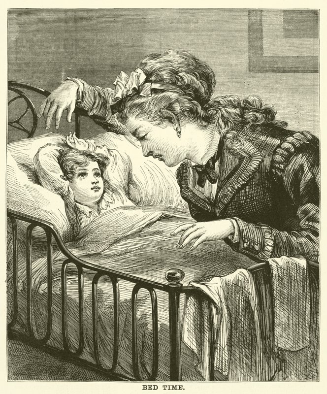 Heure du coucher (gravure) - English School