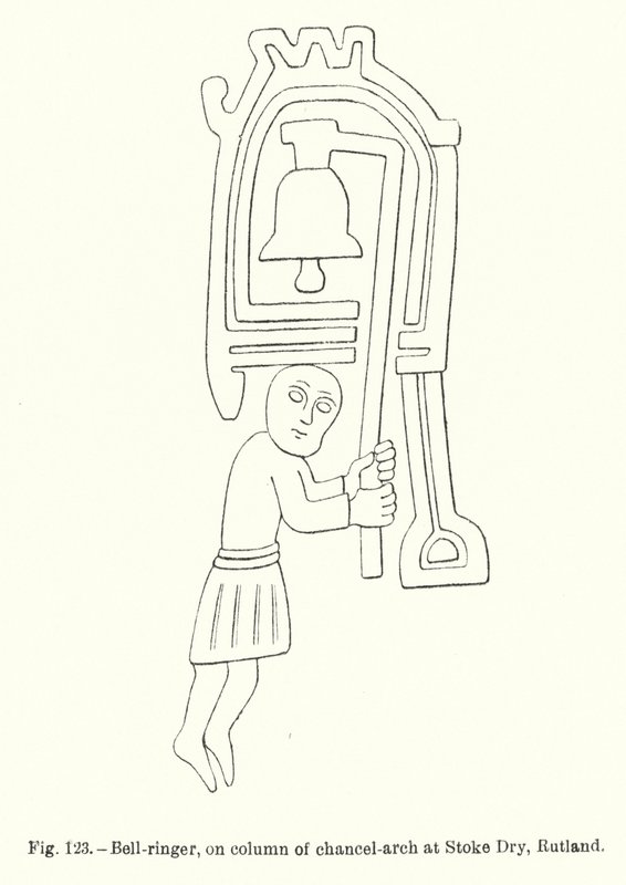 Sonneur de cloches, sur la colonne de l