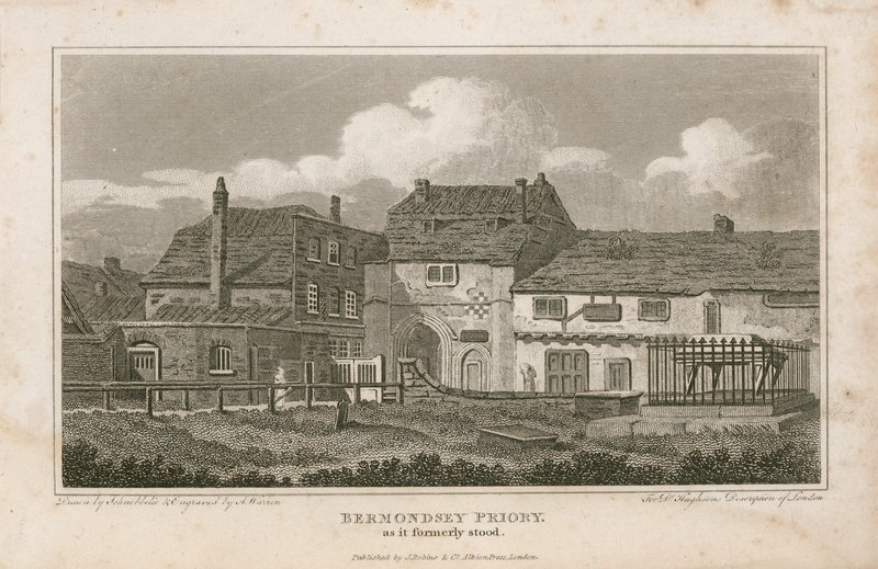 Prieuré de Bermondsey, tel qu