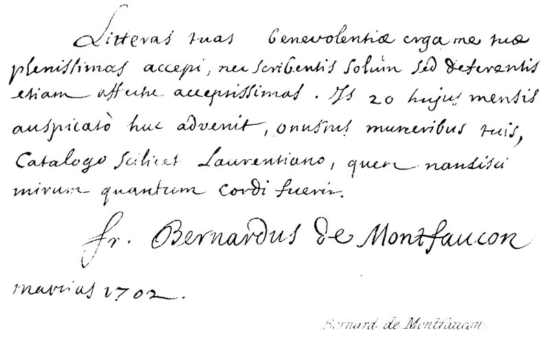 Bernard de Montfaucon - English School
