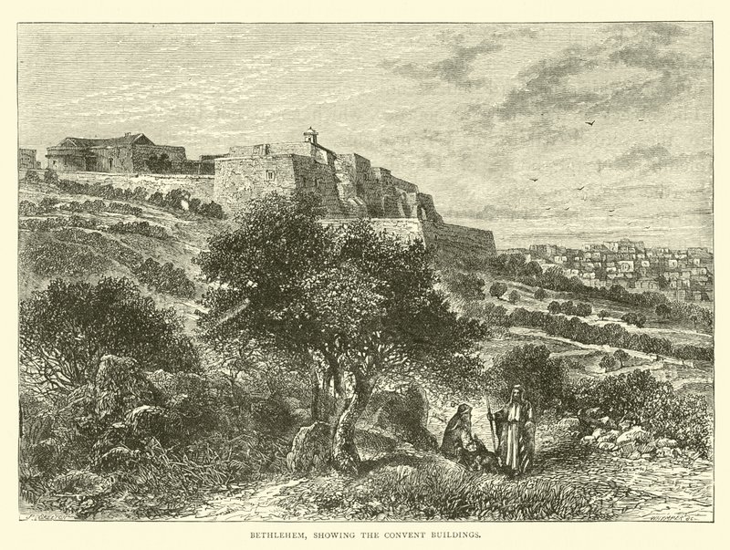 Bethléem, montrant les bâtiments du couvent - English School