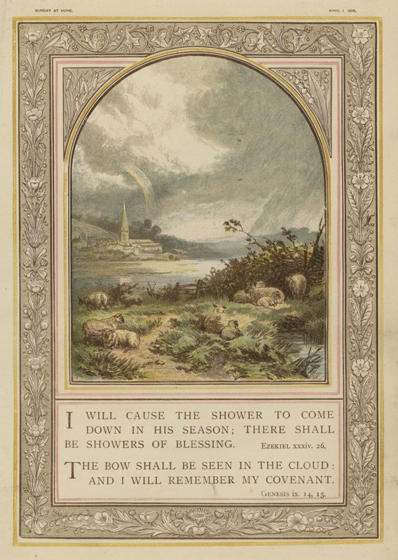 Bible, averses et arcs-en-ciel, Ézéchiel, Genèse - English School