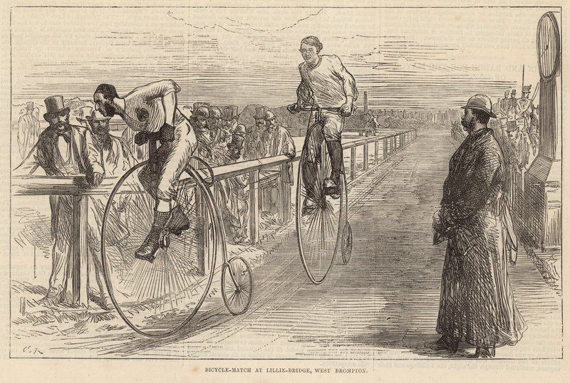 Course de vélos à Lillie Bridge, West Brompton - English School
