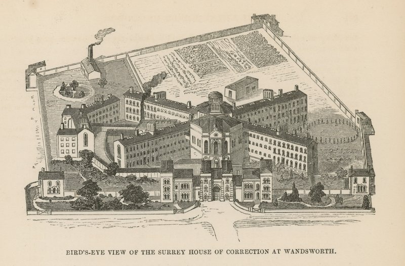 Vue aérienne de la maison de correction de Surrey - English School