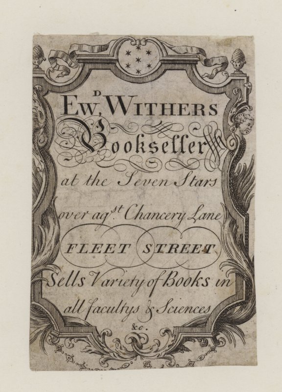 Libraire, Edward Withers - English School