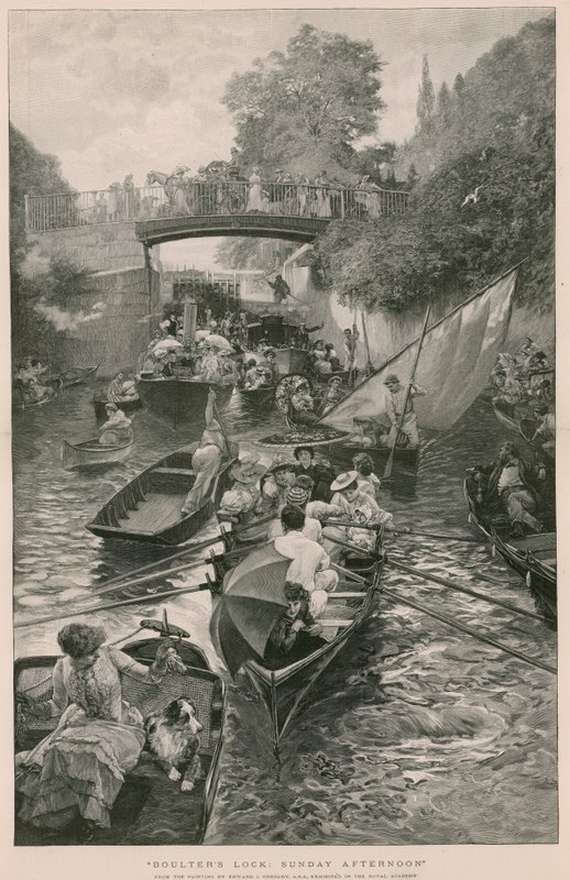 Boulters Lock: dimanche après-midi, d