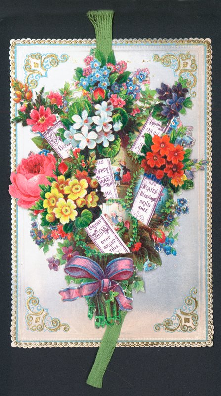 Bouquet de fleurs, carte de Noël - English School