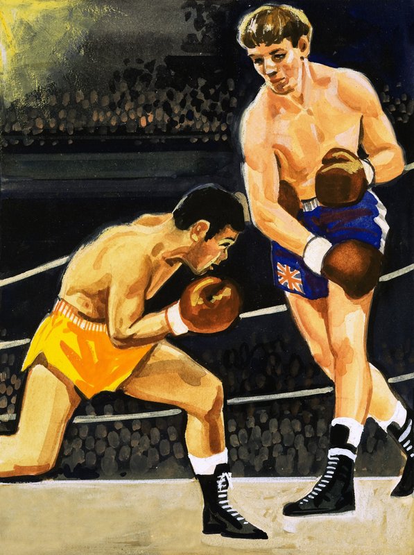 Boxe : Alan Rudkin contre Musahiko Harada en 1965 - English School