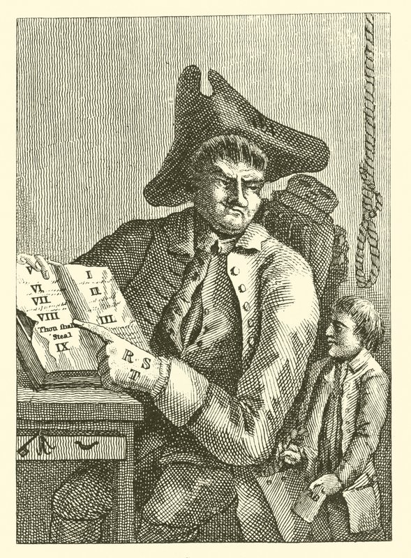 Garçon volant la poche de son père - English School