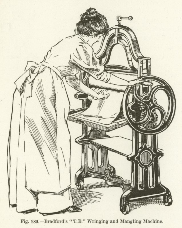 Machine à essorer et à moudre T B de Bradford - English School
