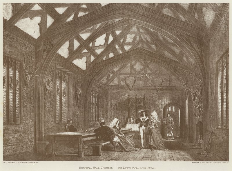 Bramhall Hall, Cheshire, La Salle à Manger - English School