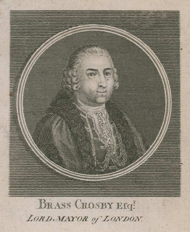 Brass Crosby, Lord-maire de Londres 1765 - English School