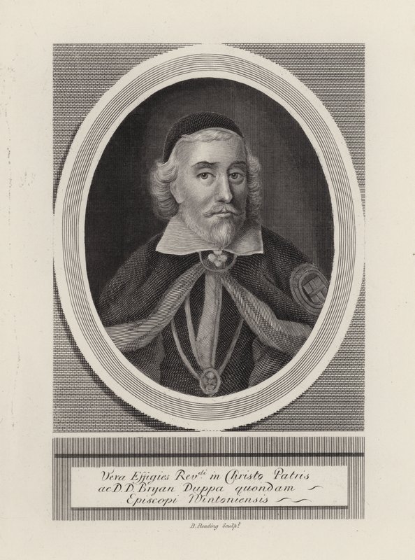 Brian Duppa, évêque de Winchester (gravure) - English School
