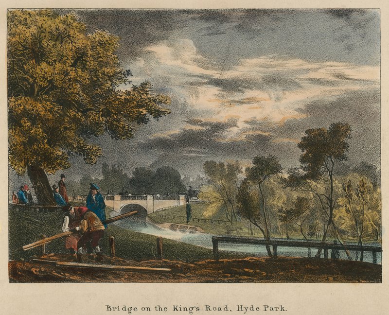 Pont sur Kings Road, Hyde Park, Londres - English School