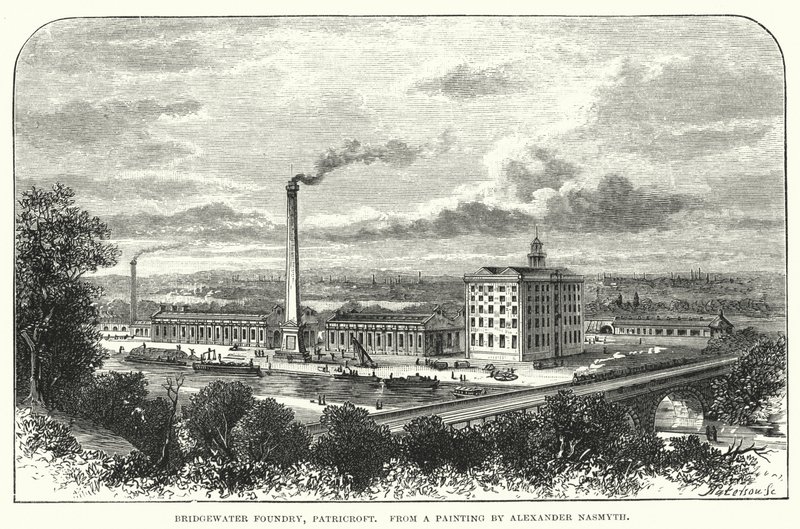 Fonderie Bridgewater, Patricroft (gravure) - English School