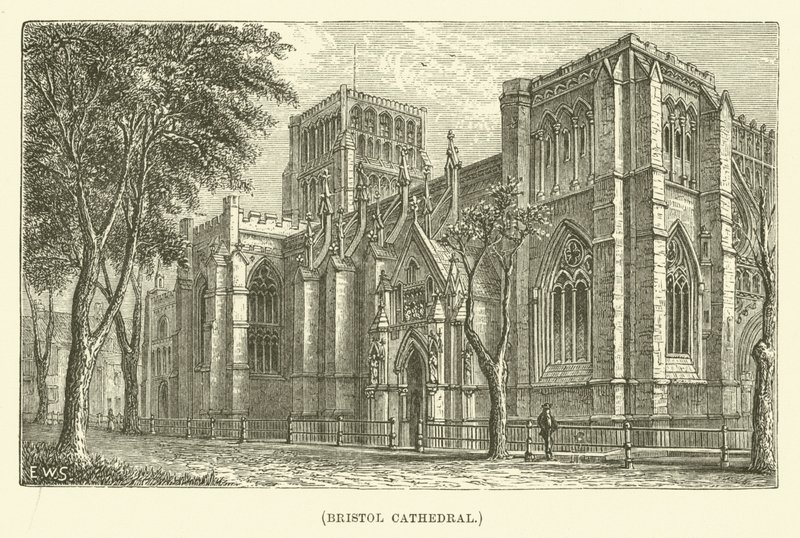 Cathédrale de Bristol (gravure) - English School