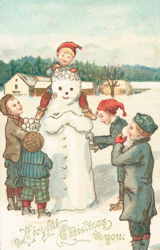 Carte de Noël britannique - English School