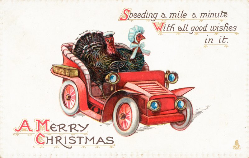 Carte de Noël britannique - English School