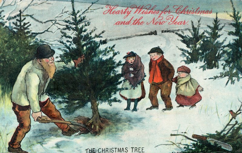 Carte de Noël britannique - English School