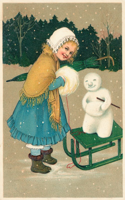 Carte de Noël britannique - English School