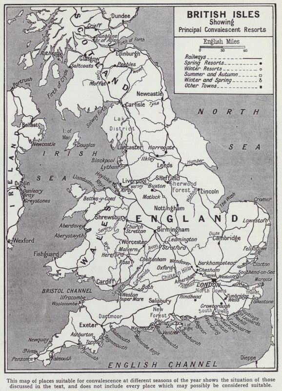 Îles britanniques, principales stations de convalescence - English School