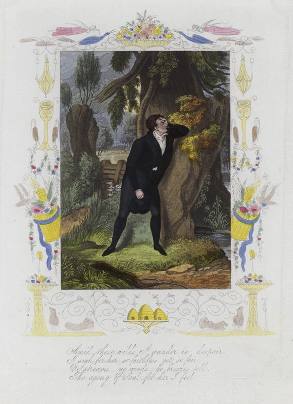 Carte de Saint-Valentin britannique avec une image d
