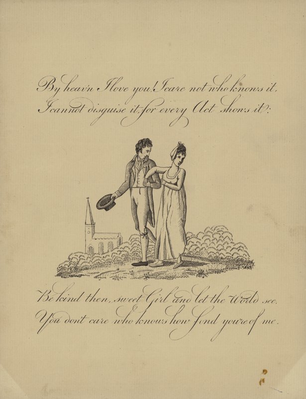 Carte de Saint-Valentin britannique avec une image d